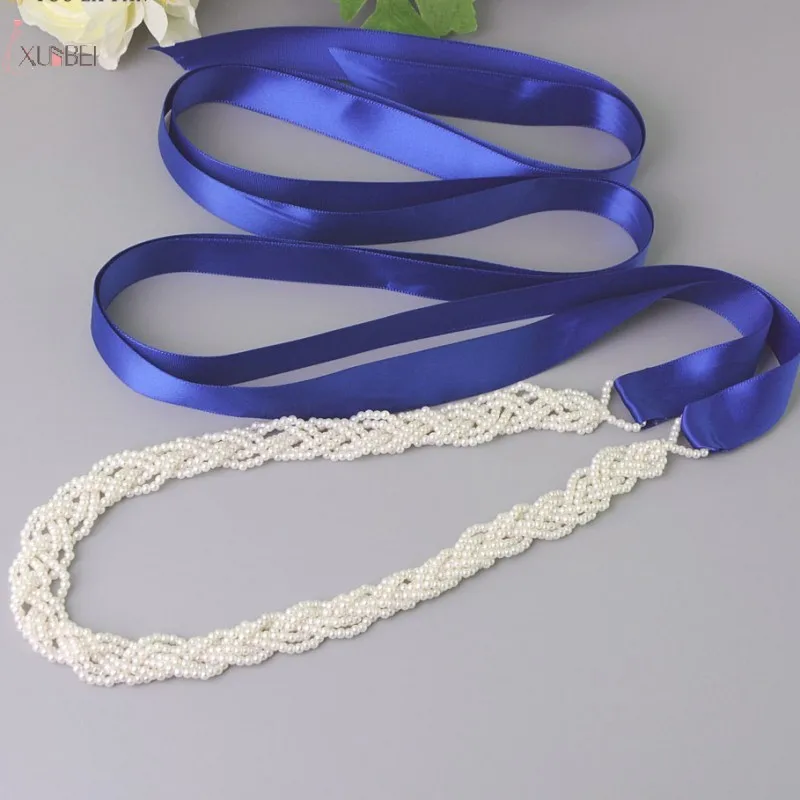 Жемчужный свадебный пояс 2019 атласная лента для подружки невесты женский