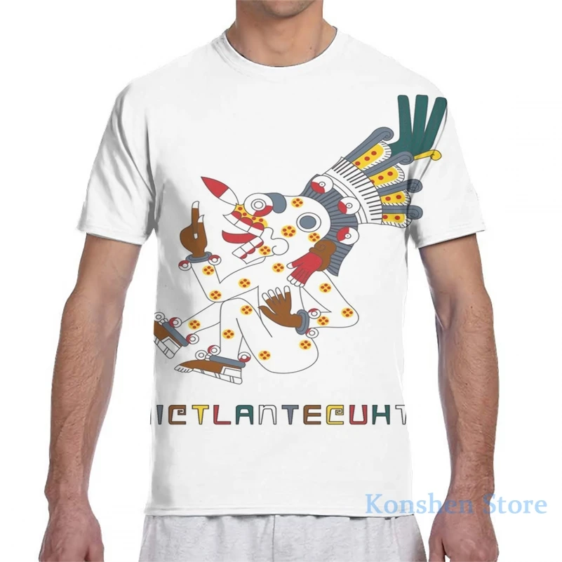 Mictlantecuhtli Aztec God Мужская футболка женская с принтом модная для девочек топы