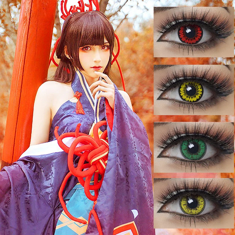 Новые 2 шт./1 пара яркие контактные линзы для косплея|Контактные линзы| |