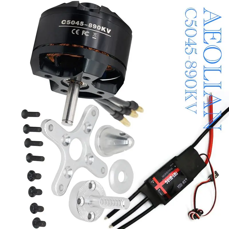 

Контроллер скорости самолета Skywing, 100 А, с бесщеточным электрическим мотором Aeolian 5045kv890