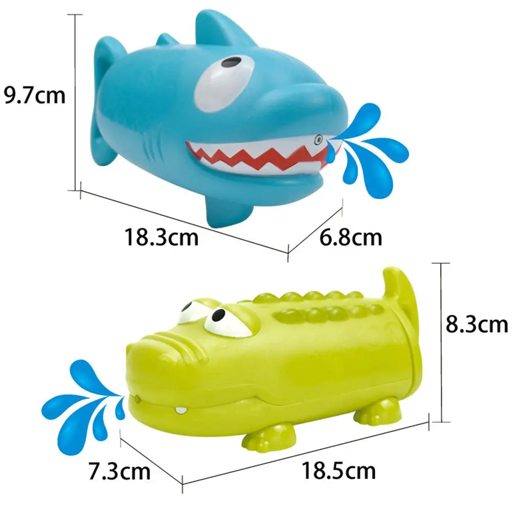 

Children's Pumping Water Play Toy Crocodile Shark Shape Summer Beach Outdoor Toys Swimming Pool Game Playing Water Game Toys