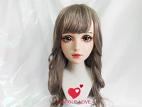 NEW-175 Female Resin Silica Dance Party Masks Halloween BJD Girl Doll Crossdresser Japan Kigurumi Anime Cosplay Mask with Wig