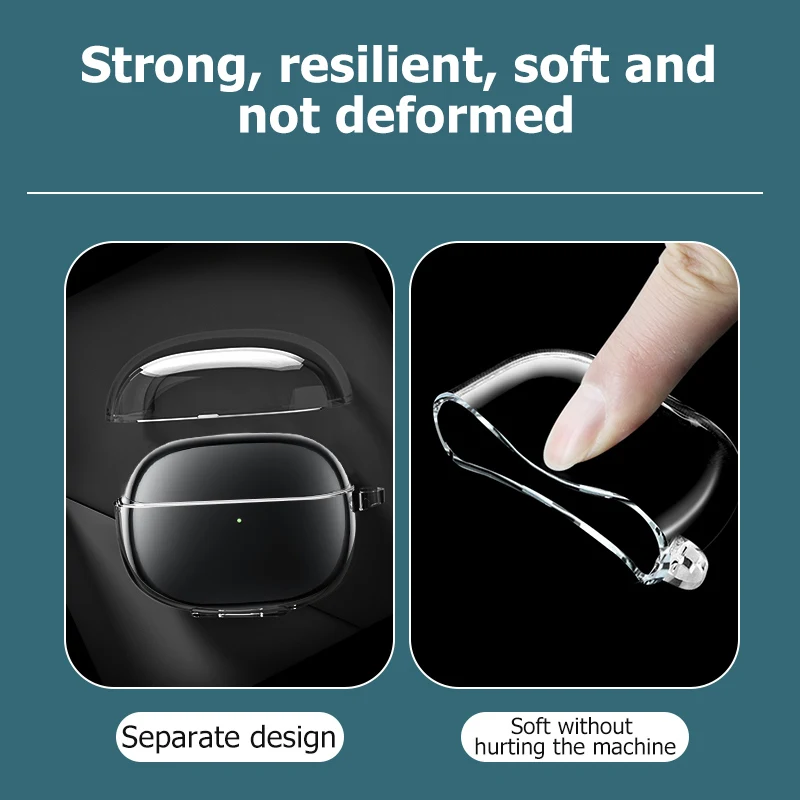 

Clear Transparent Earphone Cover Case For Xiaomi Mi Flipbuds Pro Wireless Headphone Protective Case For Flipbuds Pro Accessories