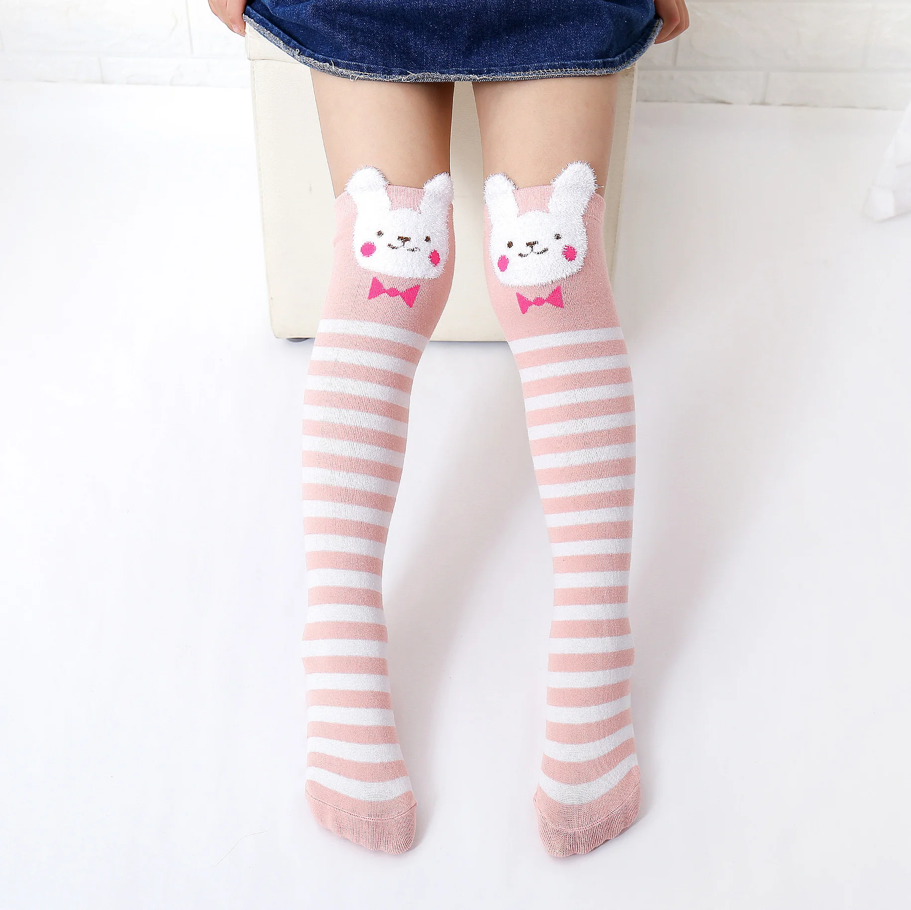 6 Цвета. Платье для маленьких девочек в стиле лолита с кроликом из мультфильма