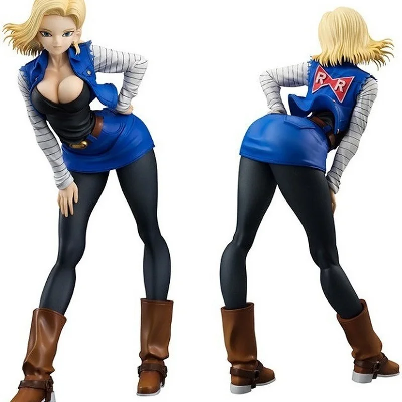 

Bandai Dragon Ball Girl Series Android 18 1st Generation Bent Over 18cm PVC Hand-made Decoration Doll Toy Boy Decoration Model
