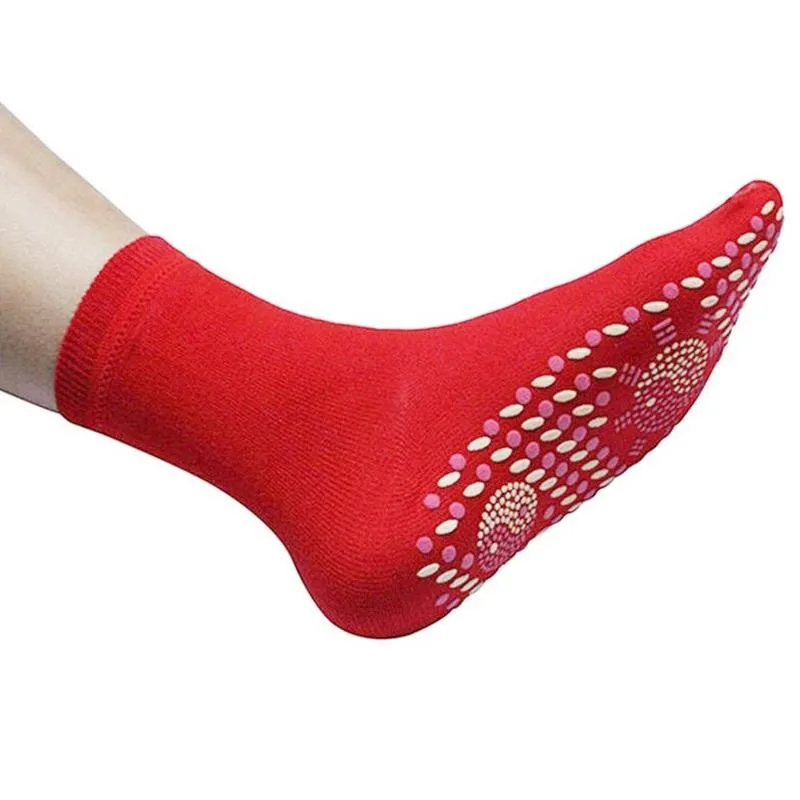 

1 Pair Self-heating Magnetic Socks For Women Men Elastic Warm Health Warm Keep Massage Magnetic Socks Comfortable Foot Cott A6O6