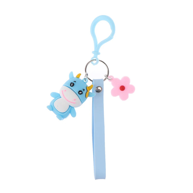 Брелок для ключей в виде милой коровы куклы милый мультяшный брелок молочного