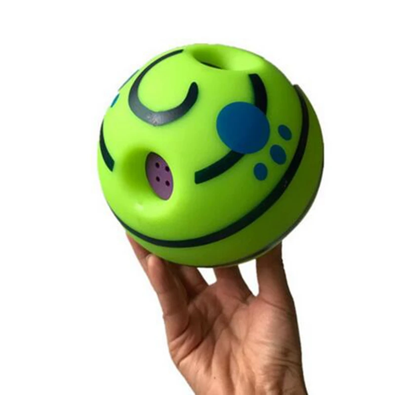 

Dog Toy Fun Giggle Sounds Ball Pet Cat Dog Toys Silicon Jumping Interactive Toy Training Ball For Small Large Dogs dog supplies