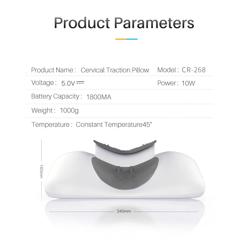 Ledann электрическая Беспроводная Тяговая подушка для массажа шеи улучшения
