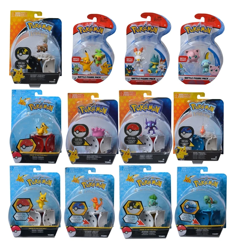 

Genuine Pokemon Figures Eevee Ash Greninja Gengar Action Figure Toys Model Collection Toys For Children's Christmas Gifts