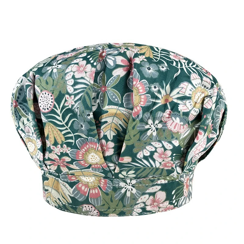 

Elastic Scrub Hats For Women Men Print Doctor Nurse Working Hat Surgicals Cap Cook Cap Fluffy Hats gorros enfermera
