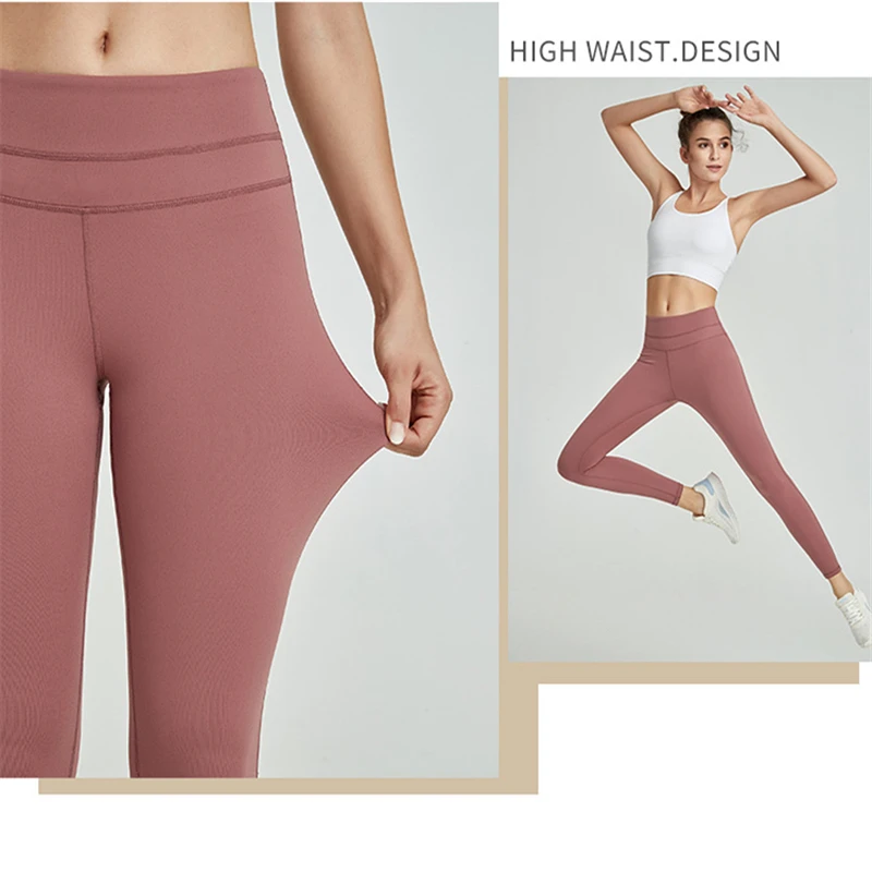 Oyoo высокие эластичные зеленые спортивные Леггинсы для кожи с высокой талией