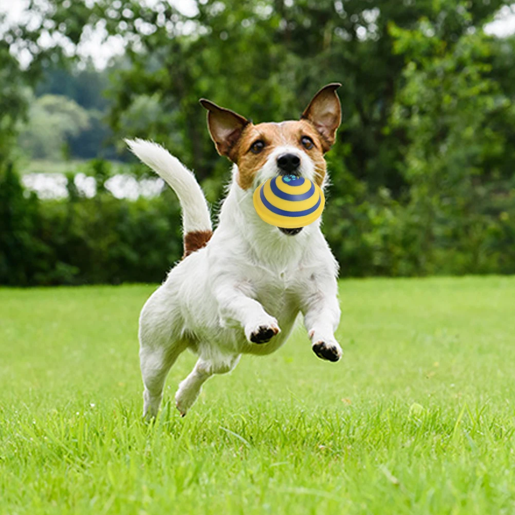 

HOT Sale Toy Pets Pet Puppy Dog Cat Toys Sounding Pet Disc Dog Flying Disc Squeaking Sounding Disc Glider Pet Interactive Ball