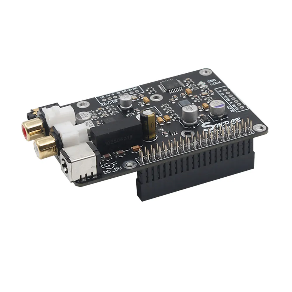 R38 ES9038 Q2M цифрового вещания сетевой плеер Raspberry Pi DAC I2S 384K DSD 128 с металлический чехол