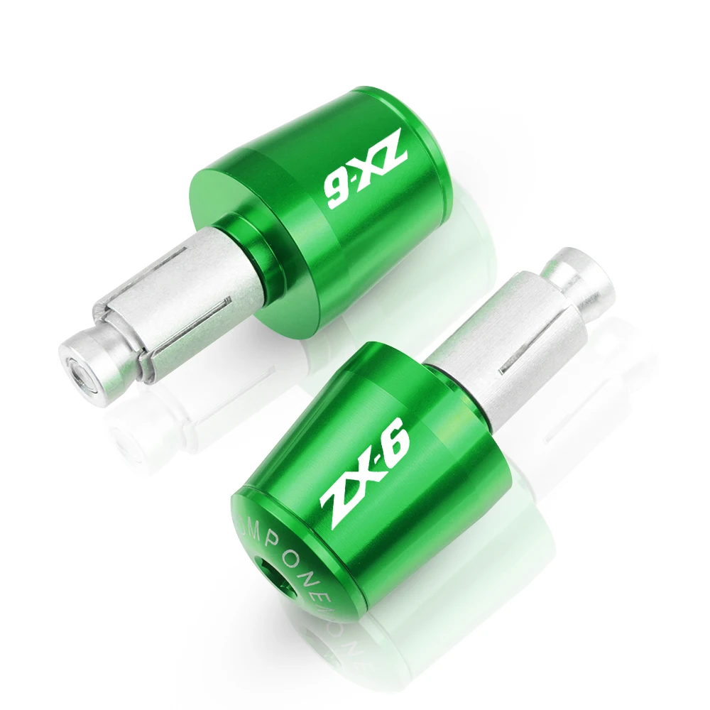 

Motorcycle Accessories 7/8" 22MM Handlebar Hand Grips Handle Bar End Cap For Kawasaki Ninja ZX-6R ZX6R ZX 6R 1998-2011