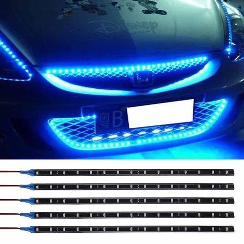 

2 x NEW Waterproof 30cm/15SMD 3528 LED Car Truck Motors Flexible Strip Light 12V