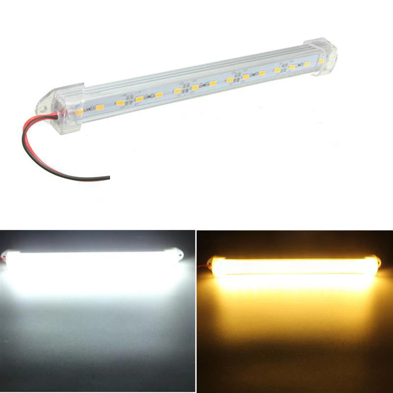 

100 x 20cm 25cm SMD 5730 LED Bar strip Light Waterproof 12V 24V Hard Led Strip kitchen + Aluminum profile Kit Free shipping