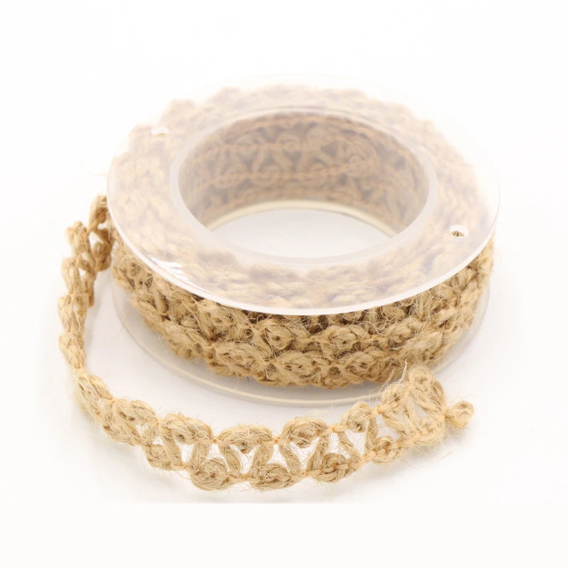 Винтажная плетеная веревка из натурального гессийского джутового шпагата 2 м для