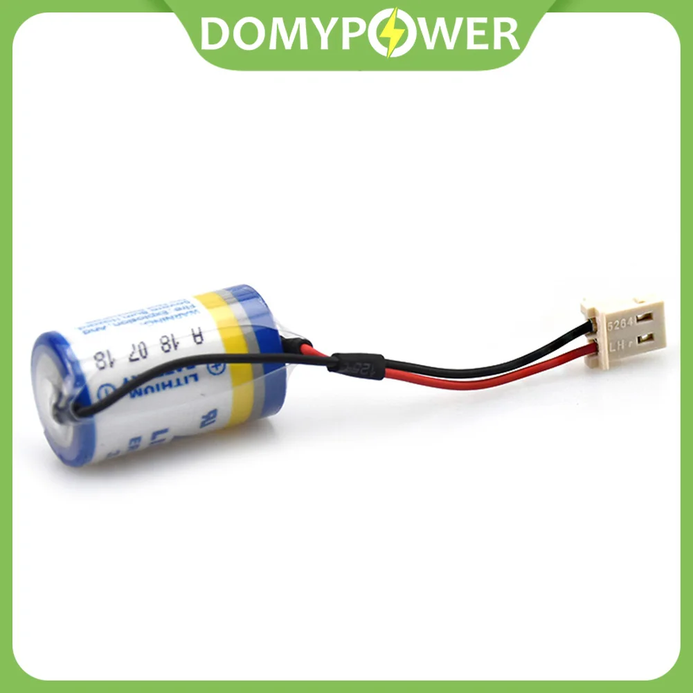 

1pcs New for KTS ER14250 3.6V 1/2AA for Delta DVP-32EH PLC Battery with Plug