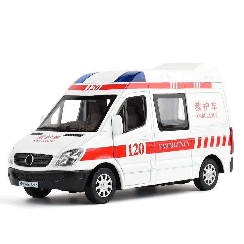 Модель машины скорой помощи из металлического сплава в масштабе 1:32 со звуком