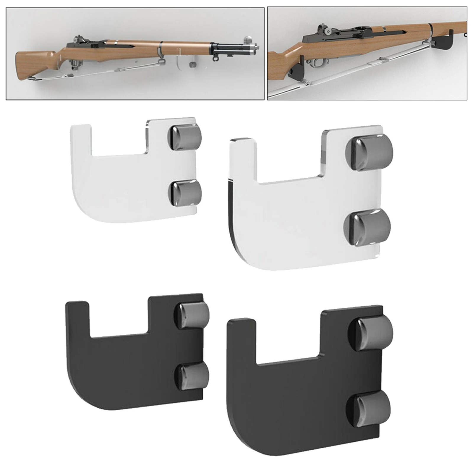 

2pcs Wall Rack Wall Mounted Hangers Storage Display Stand Easy and Convenient