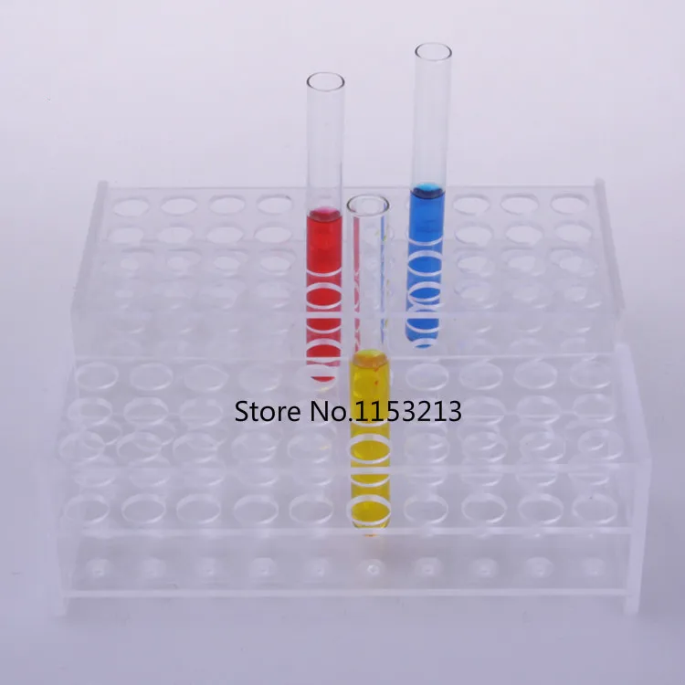Стойка для пробирок прямоугольная прозрачная из плексированного стекла стойка 18