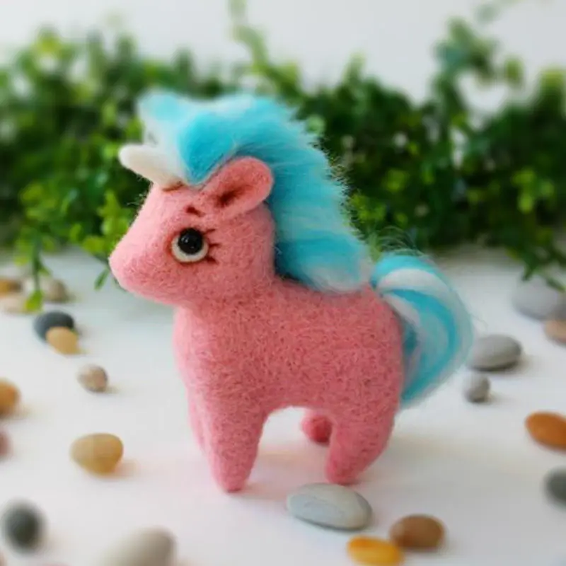 Необработанная игрушка сделай сам из мультфильма Единорог милая лиса кукла