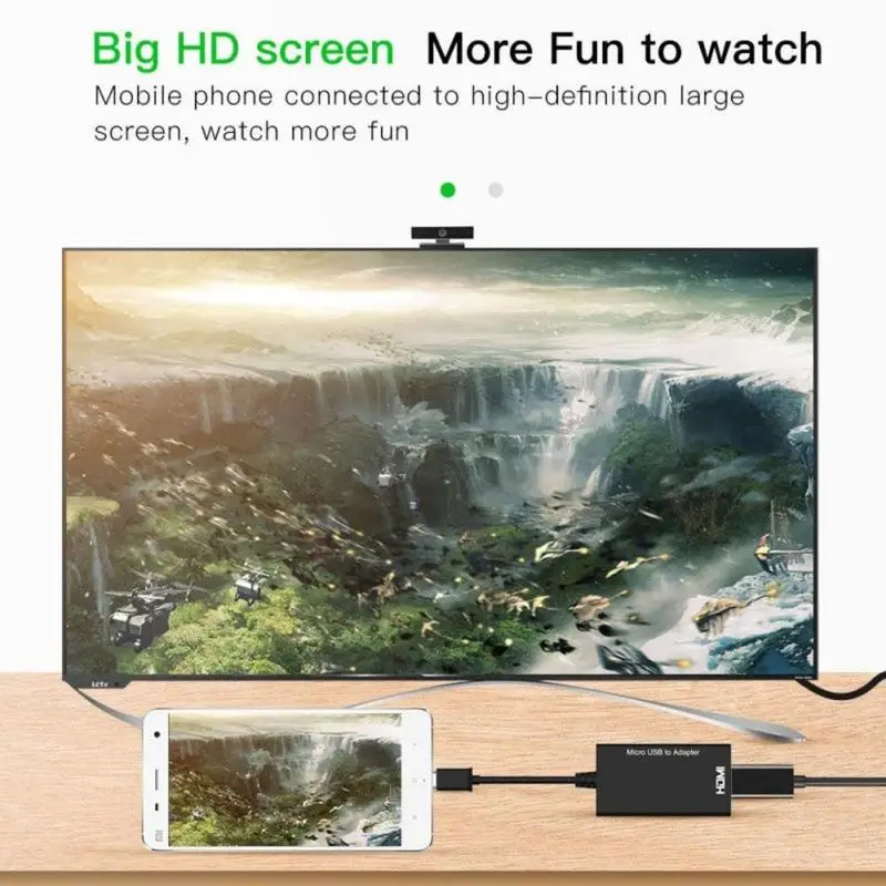 1 шт. кабель Micro USB 2 0 MHL в HDMI HD 1080P для Android конвертер HTC Mini Samsung адаптер LG Mirco B9H8|Кабели