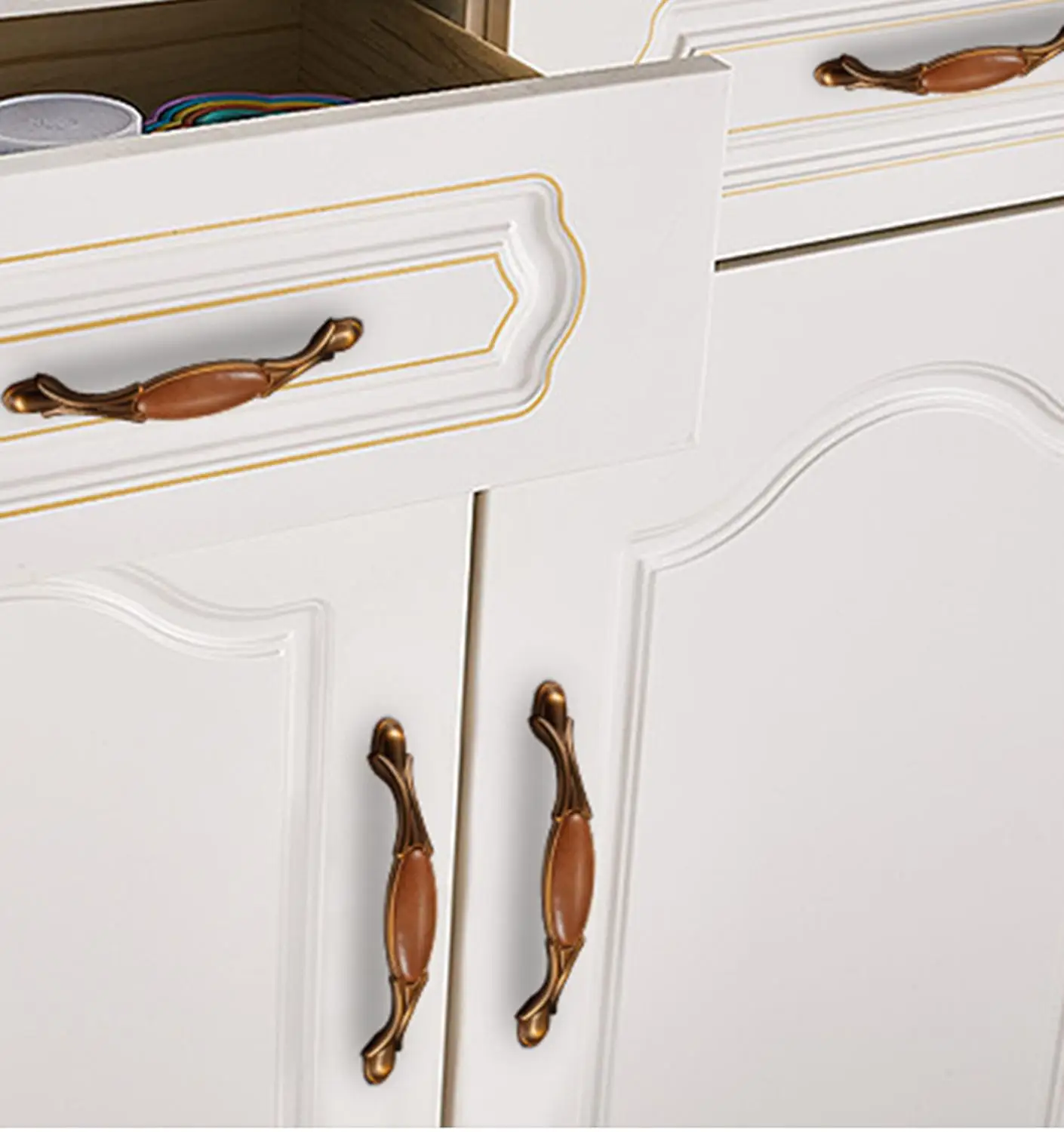 Европейский гардероб ручка для выдвижного ящика дверной ручки с одним