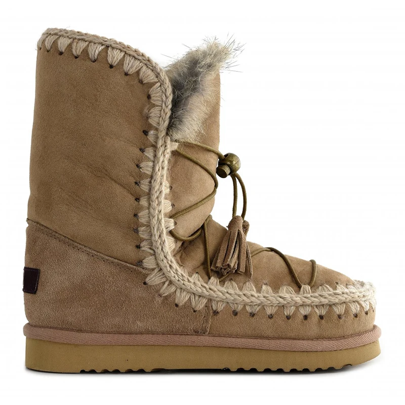 

2021 winter women snow ankle boots eskimo dreamcatcher sheepskin luxury brand ladies short botines botas