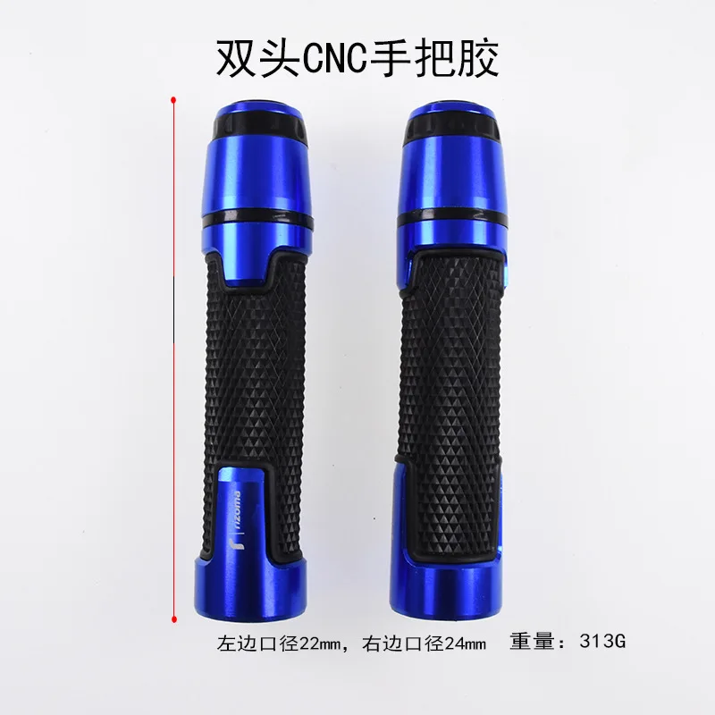 

Motorcycle grips hand rubber + alloy pedal biker scooter handlebar grips modified handlebar throttle turn Grip Settle Handle