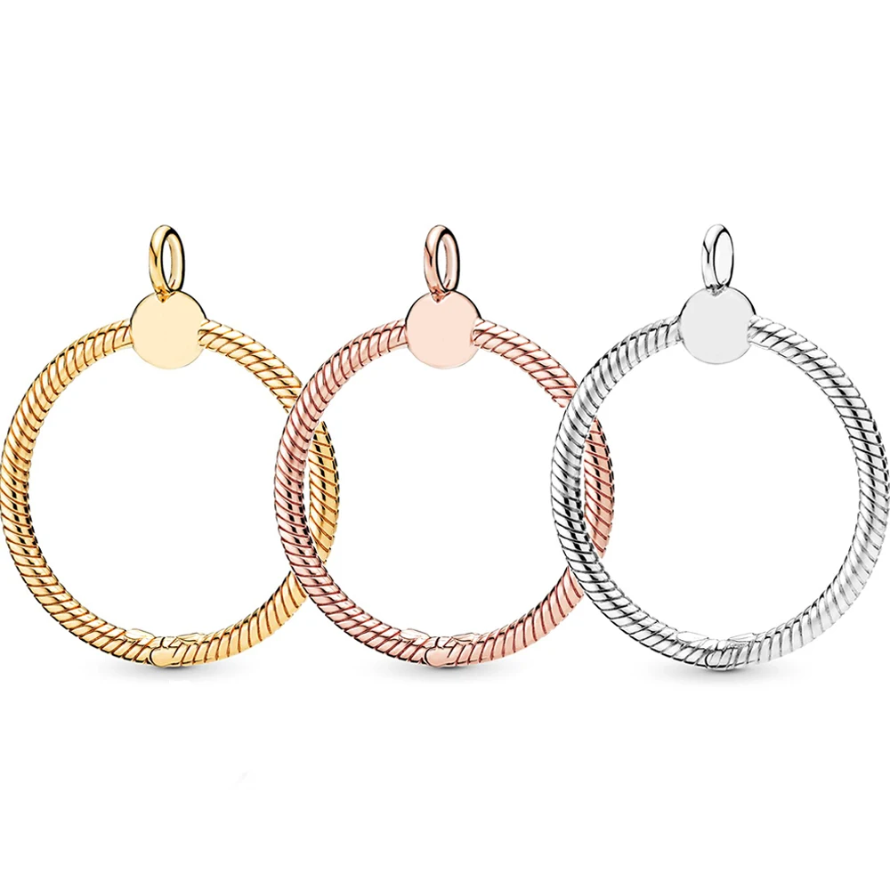 Реальные 925 стерлингового серебра бисера розовое блеск Подпись моменты O кулон