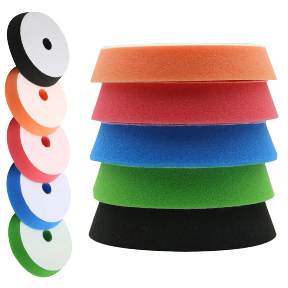 

5pcs Waxing Pads 6 inch Accessories Automotive Buffing Supplies Detailing Kit