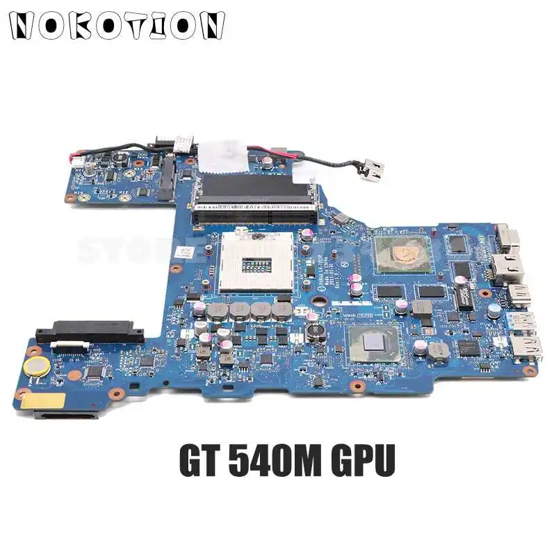 

NOKOTION K000122880 материнская плата для ноутбука Toshiba Satellite P770 P755 PHRAA LA-7211P DDR3 HM65 GT540M 1G