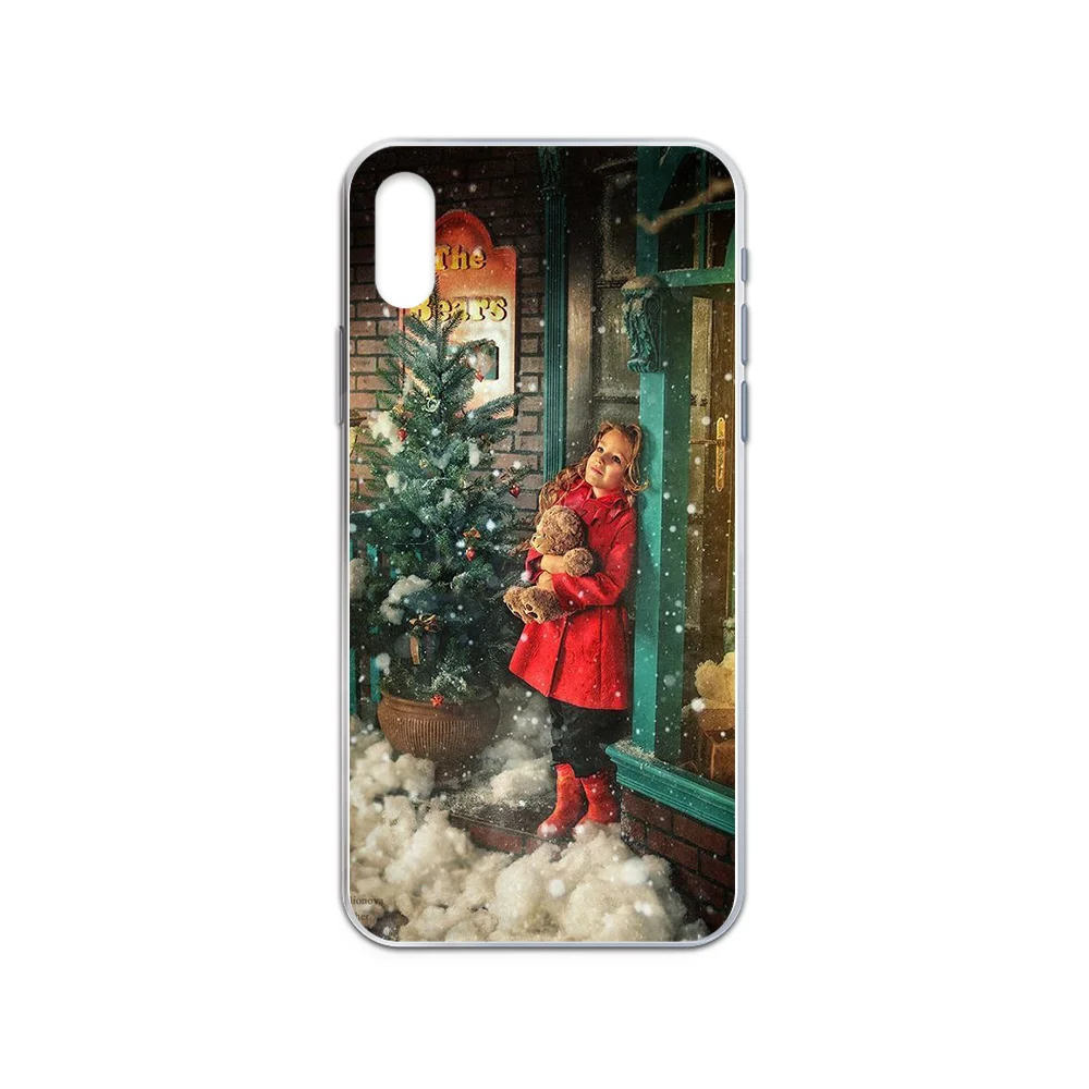 

Christmas tree Old man Phone Case cover For Iphone 11 7 8 XR 4 4S 5 5C 5S 6 6S PLUS X XS PRO SE 2020 MAX transparent cover soft