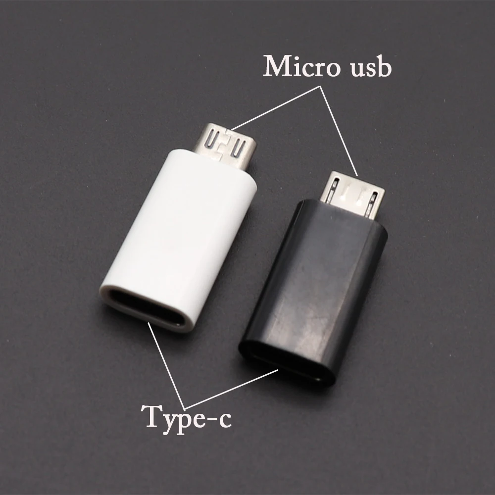 Адаптер-преобразователь штекер Micro USB в гнездо Type-C для телефона TingDong | Мобильные