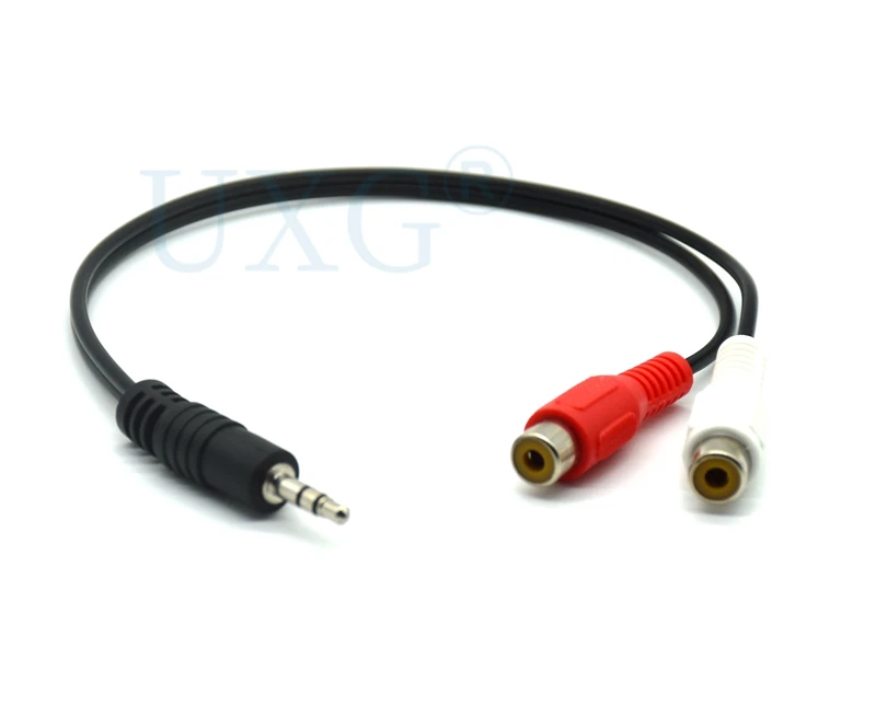 

3.5mm Male to 2RCA Female Stereo Y Splitter Audio Cable 25cm