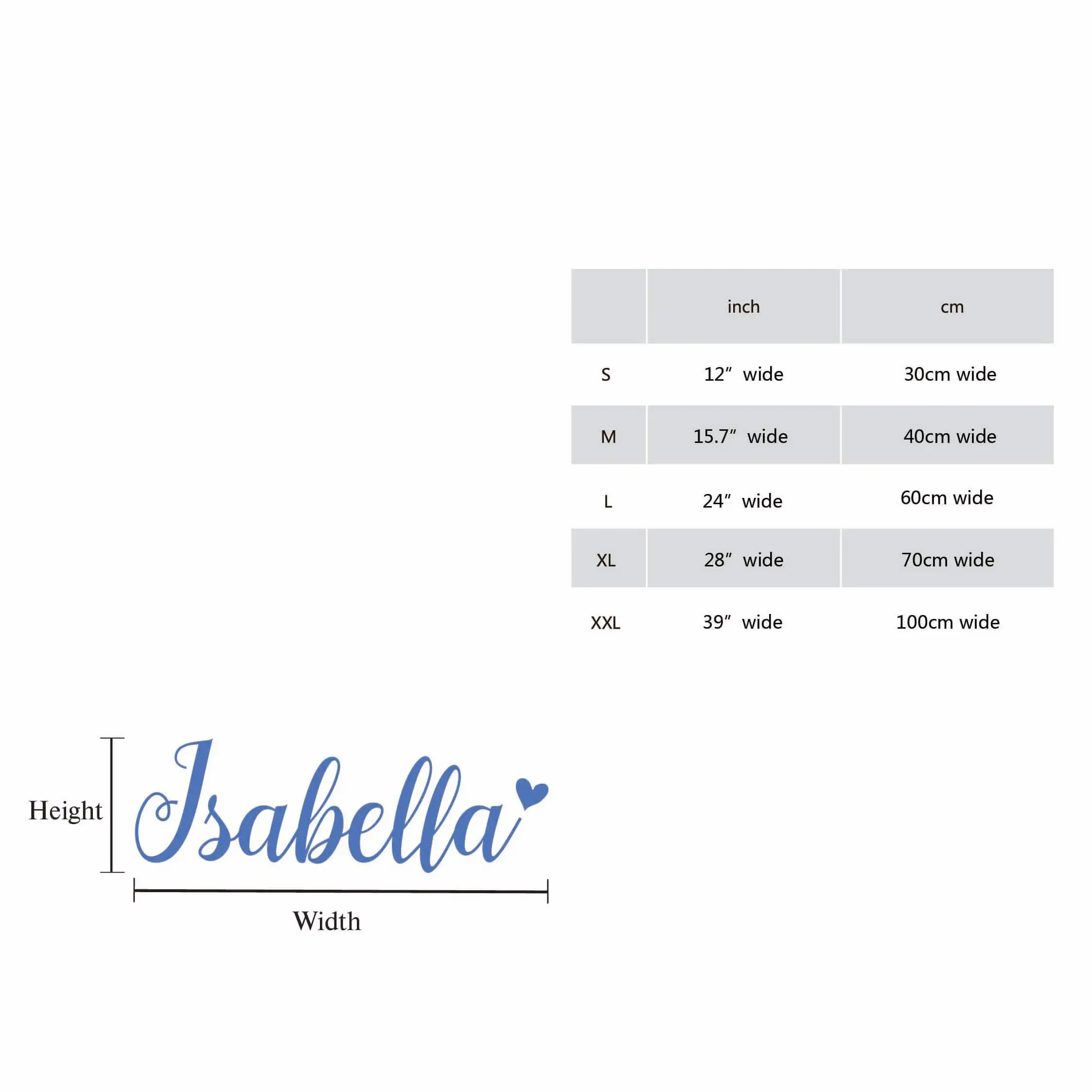 

Girl's Name Wall Sticker Personalized Letters Vinyl Decor