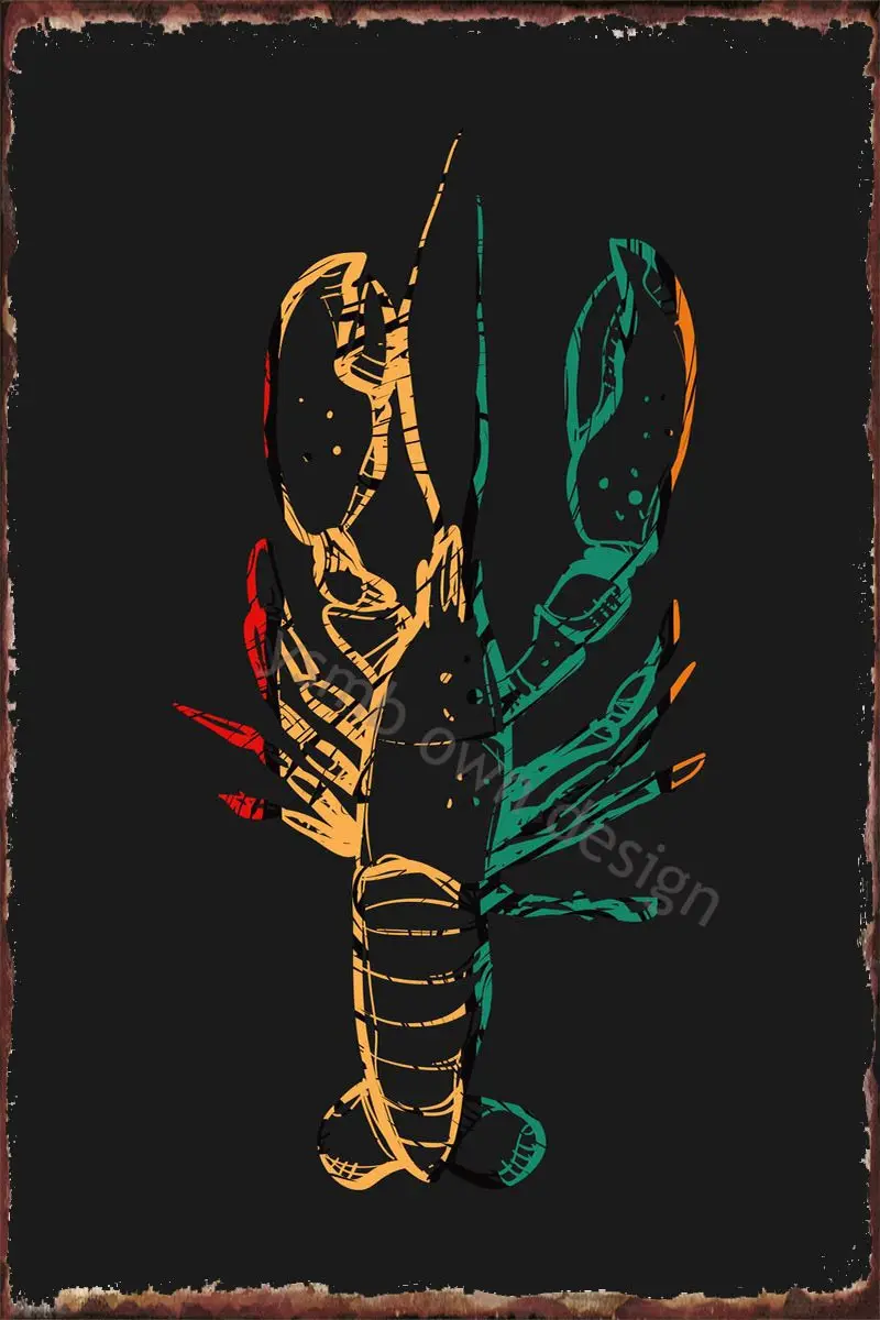 

Жестяные тарелки в виде животных для ползания, декор для комнаты, винтажный металлический Ретро знак, жестяная вывеска для художественного ...