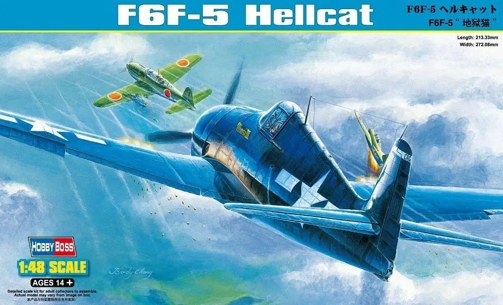 Hobbyboss 80339 1/48 весы F6F-5 Hellcat модель комплект