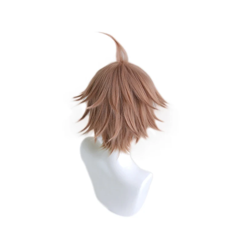 Аниме Danganronpa Naegi Makoto короткий парик косплей костюм Dangan Ronpa термостойкие