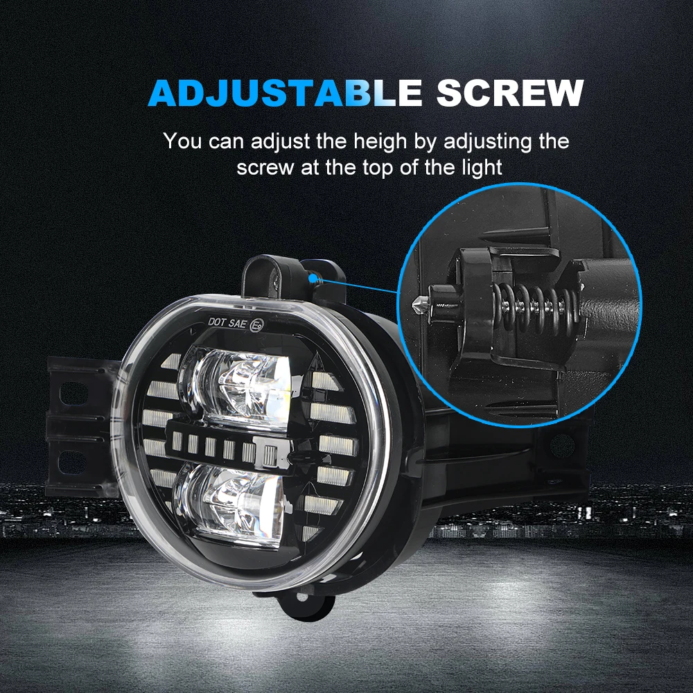 Светодиодные противотуманные фары PIONEERLITE 2 шт. 70 Вт для 2002-2008 Dodge Ram 1500 2003-2009 2500 3500