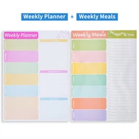 weekly magnetic meal planner note pad week meal pad plan combo 7 x 10 104 sheets suitable for weekly diet preparation