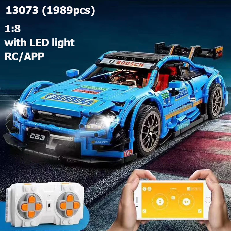13073 Technic Car AMG C63 RC Model Kit строительные блоки кирпичные игрушки MOC-6687 для детей