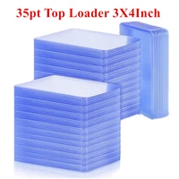 35pt top loader 3x4 game cards outer sleeves protector board gaming trading card plastic collect holder toploader sports card