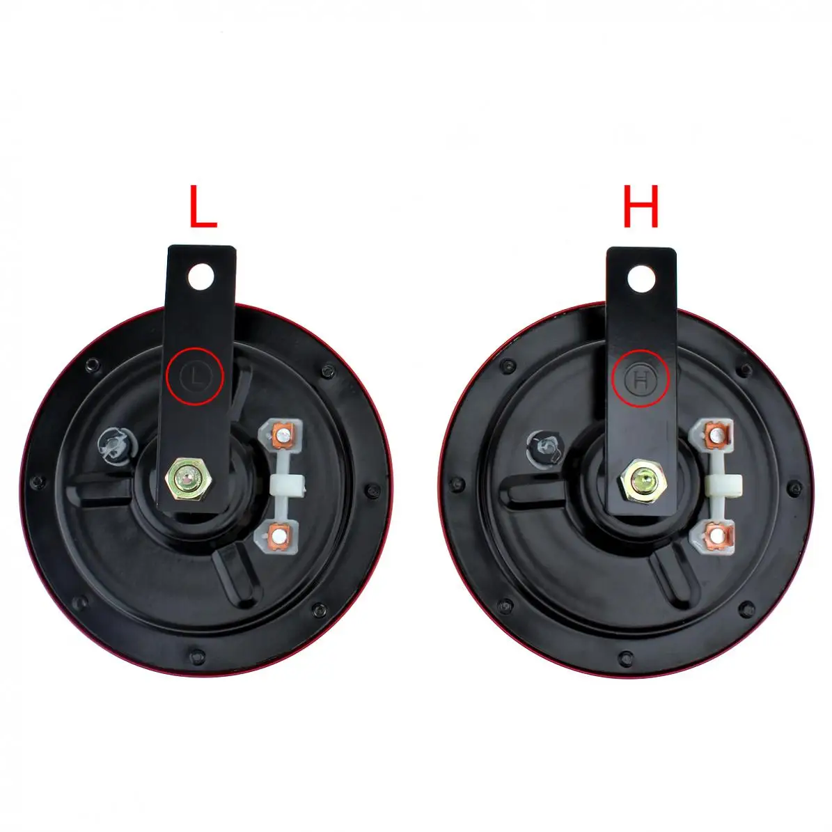 2 шт. Красный 12В Супер громкий решетка крепление труба компактный электрический