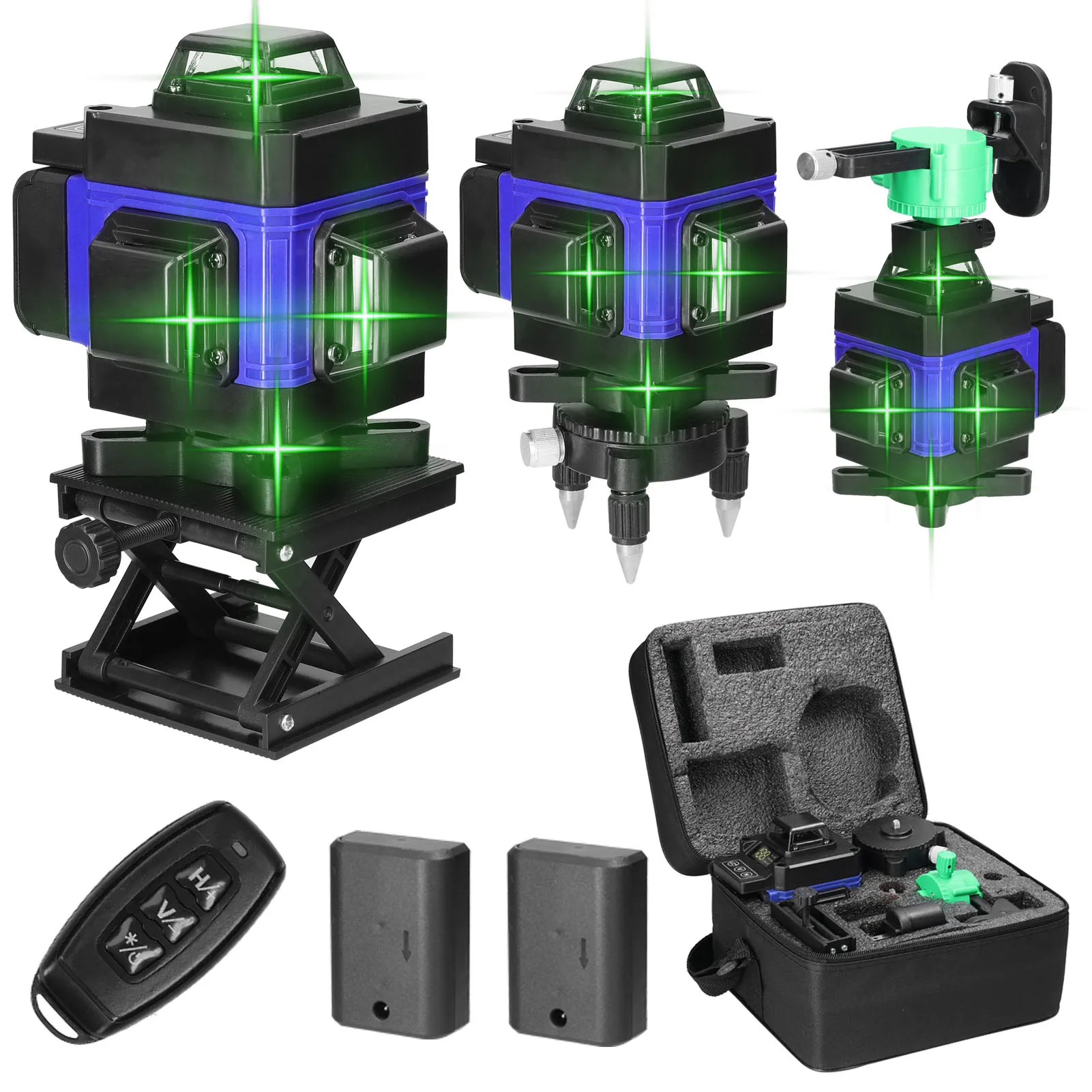 

4D 16Lines Laser Level 3°Self-leveling Machine USB Rechargeable Lithium Battery Leveling Tool with Vertical Horizontal Tilt Line