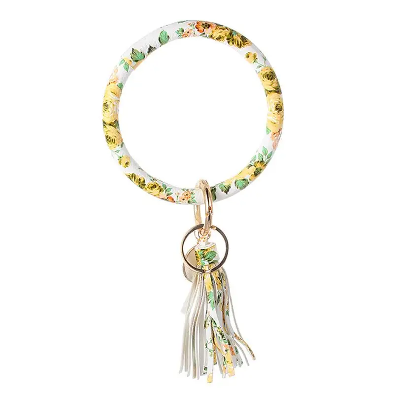 2019 высококачественный кожаный браслет брелок из искусственной кожи для женщин и