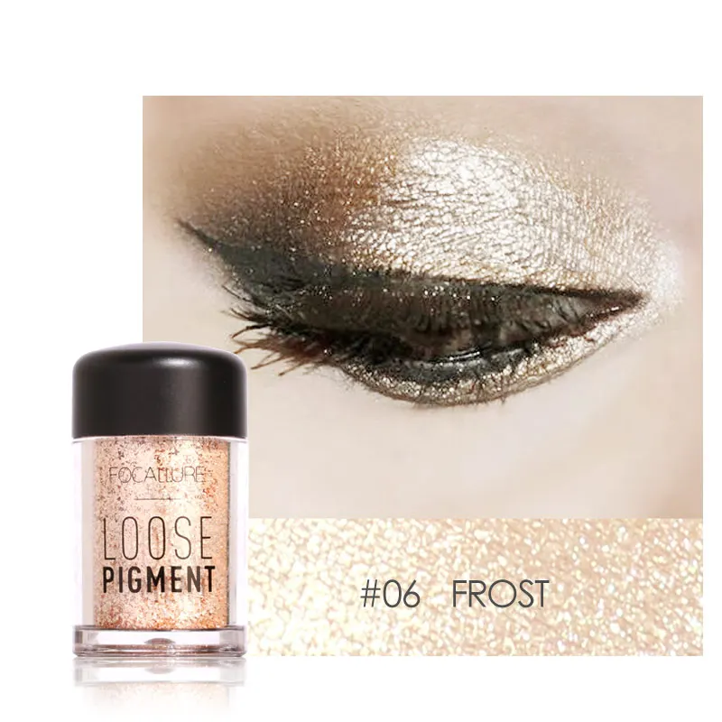 6 FOCALLURE, блестящие тени для век, косметический пигмент, макияж для глаз, рассыпчатая пудра, мерцающие тени для век - Цвет: 6