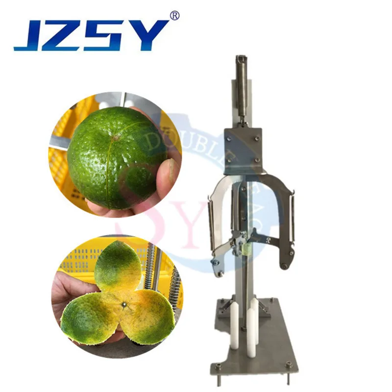 

Commercial stainless steel Hand press fresh tangerine peeling machine/orange peel peeler/manual citrus three peel peeler tool